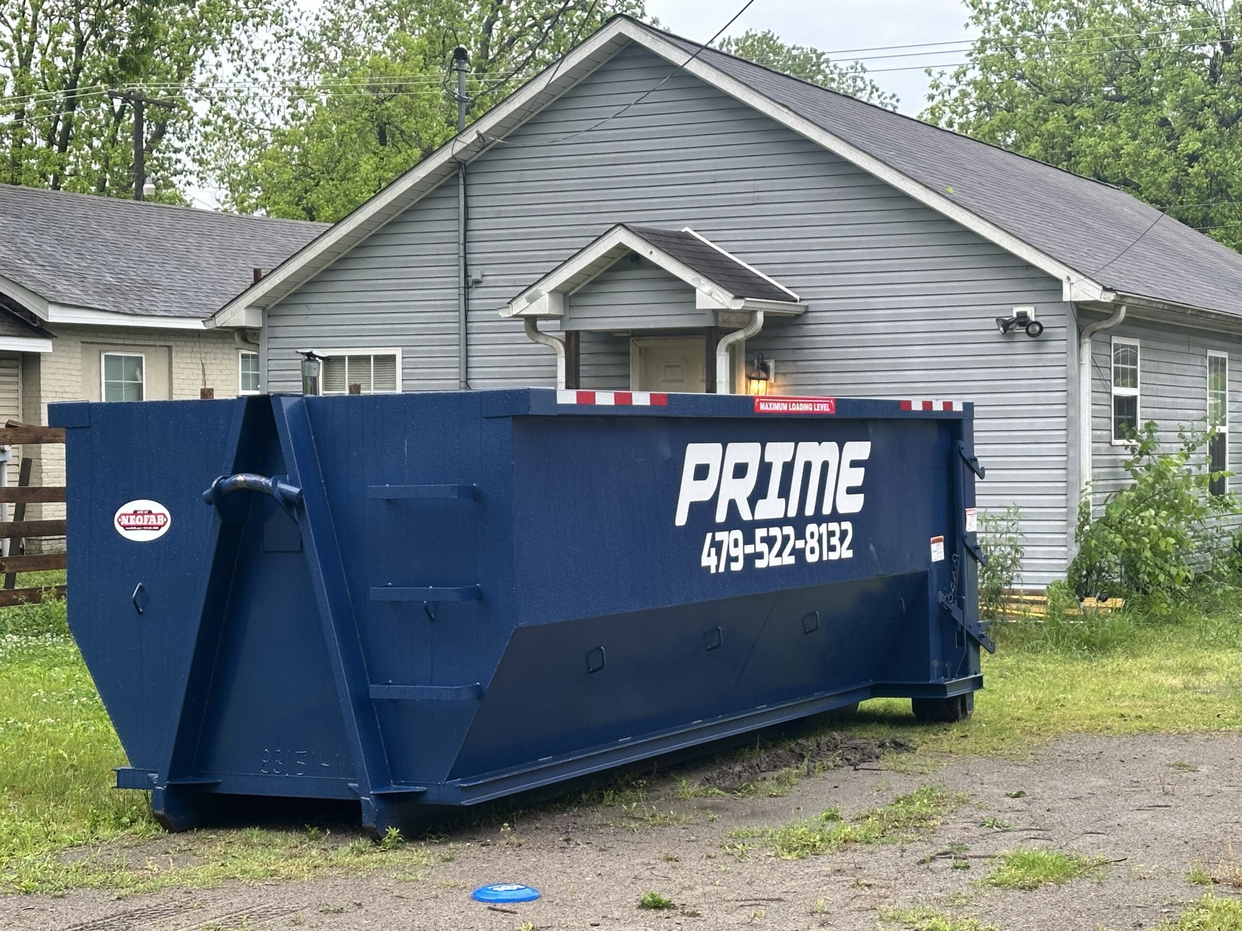Prime Dumpster Rentals 22 yard roll-off dumpster rental, Fort Smith AR