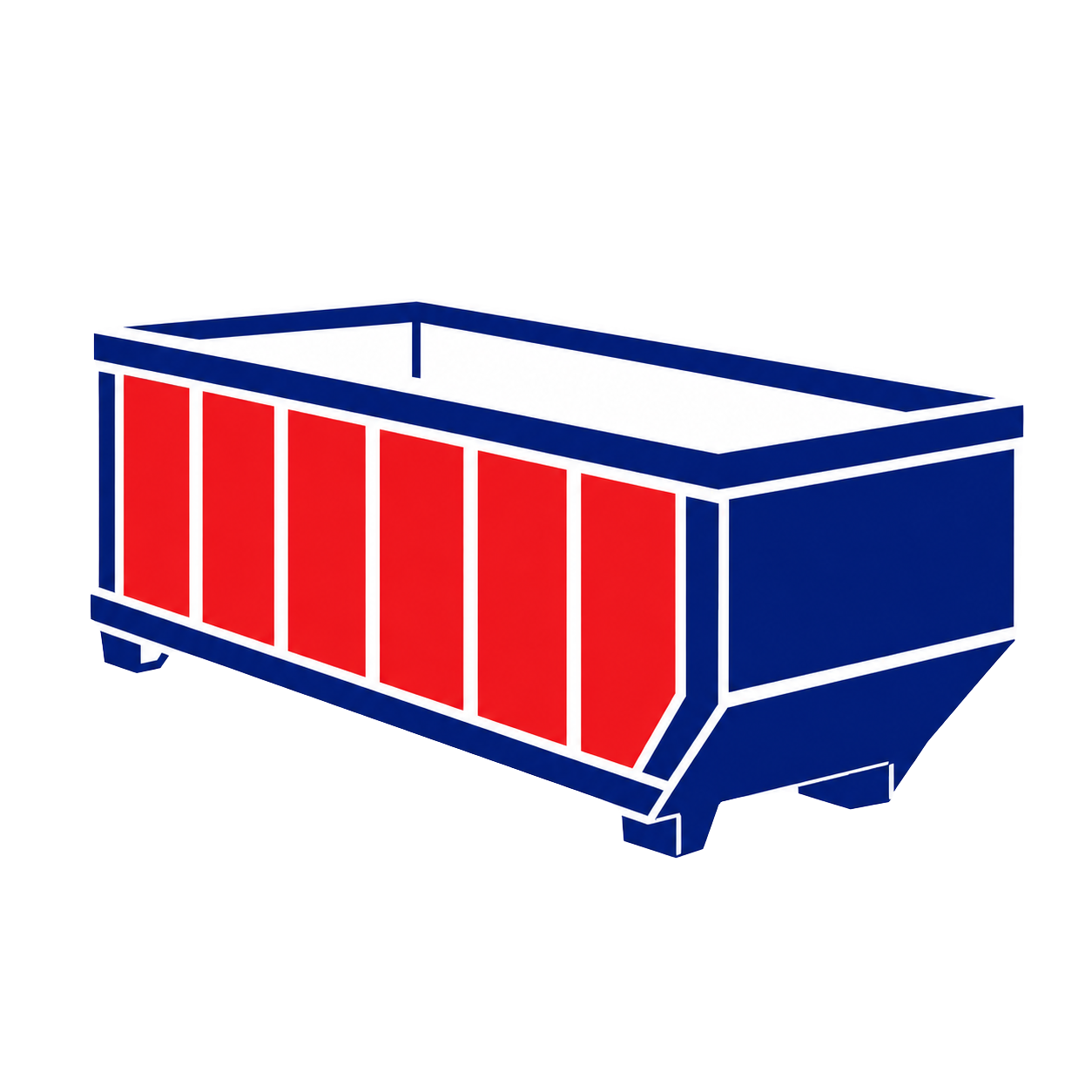 Prime Dumpster Rentals empty roll-off dumpster ready to select for a Fort Smith AR project